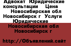 Адвокат. Юридические консультации. › Цена ­ 500 - Новосибирская обл., Новосибирск г. Услуги » Юридические   . Новосибирская обл.,Новосибирск г.